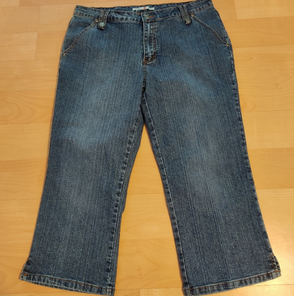 Adolfo Jeans Capri size 12